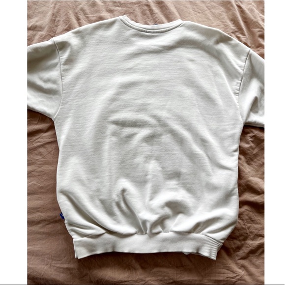 Adidas White Oversized Logo Pullover - Picture 2 of 5